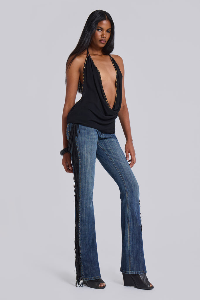 El Topo Fringe Bootcut Jeans