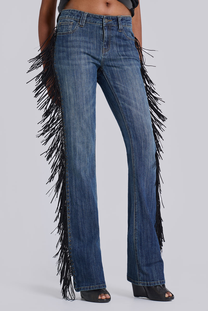 El Topo Fringe Bootcut Jeans