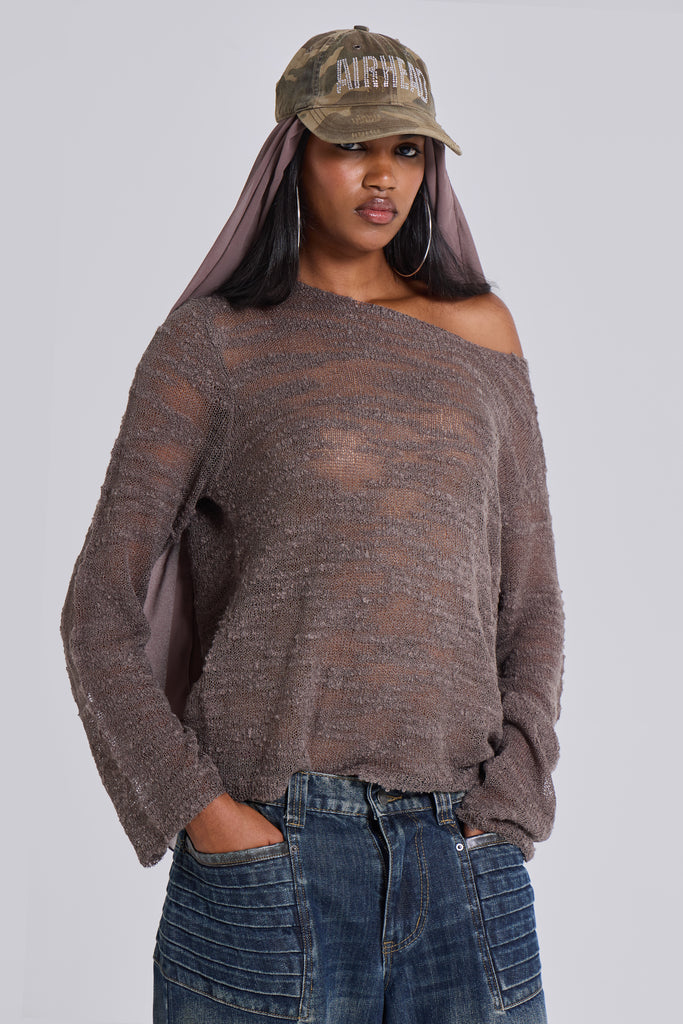 Taupe Stray Knit