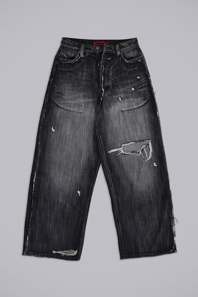 Black Eroded XL Colossus Jeans