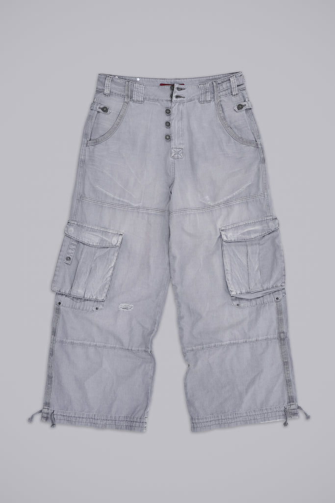 Washed Grey Decoy Cargos