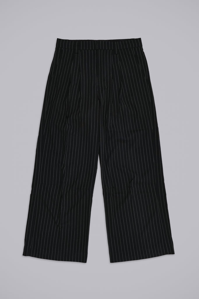 Black Pinstripe Goliath Suit Pants