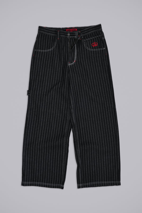 Black Ollie Pinstripe XL Colossus Jeans