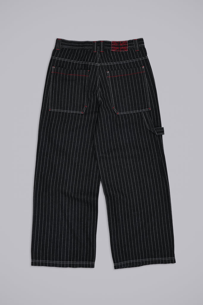 Black Ollie Pinstripe XL Colossus Jeans