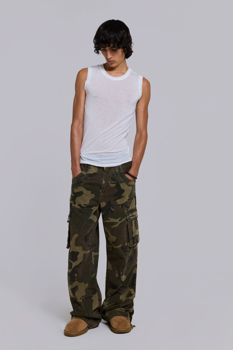 Shop Trooper Camo Cargo Pant | Jaded London | Clothing