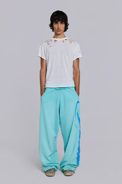 Divine Airbrush Aqua Monster Joggers - XS / Blue