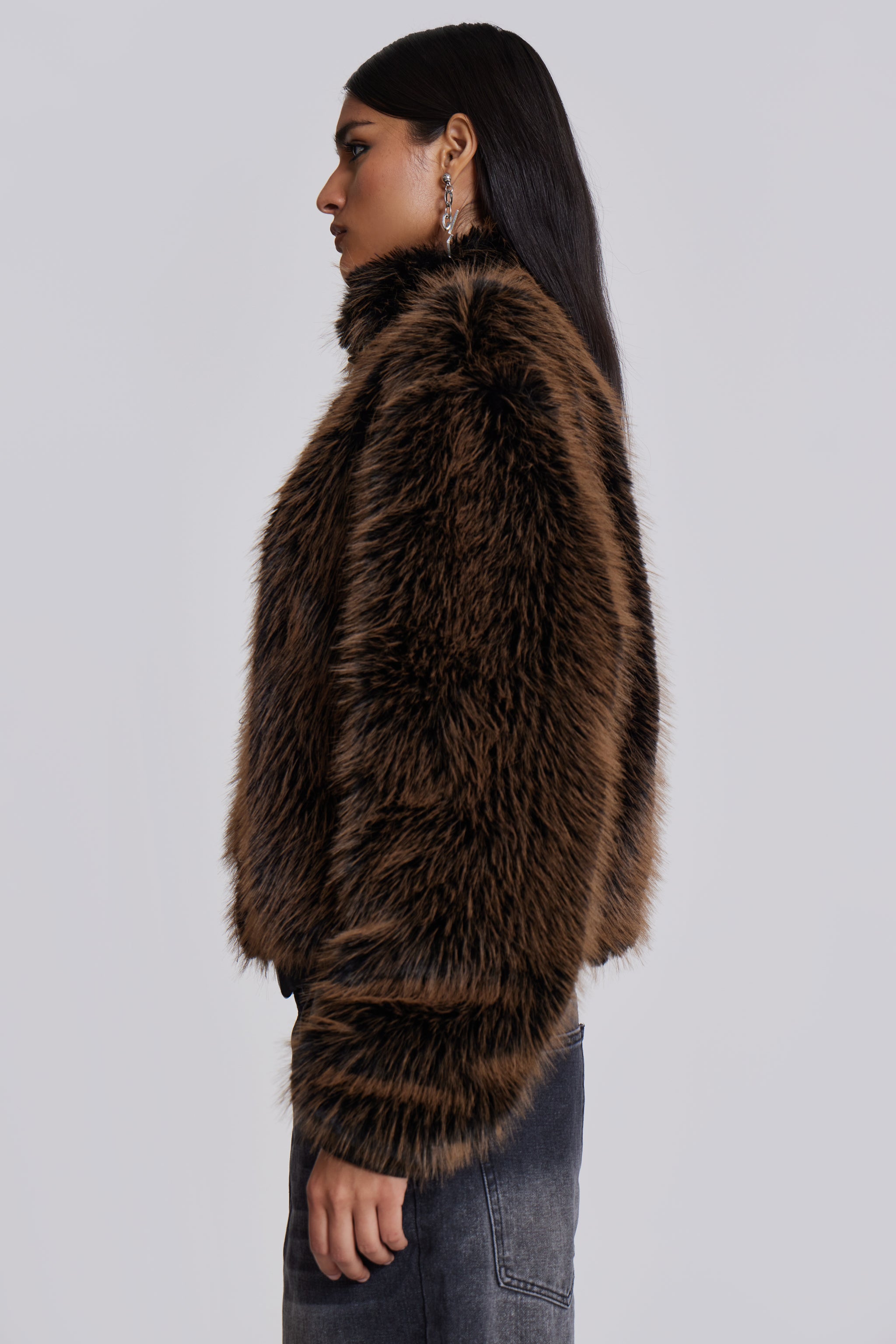 Pangasa Sand Faux Fur Jacket
