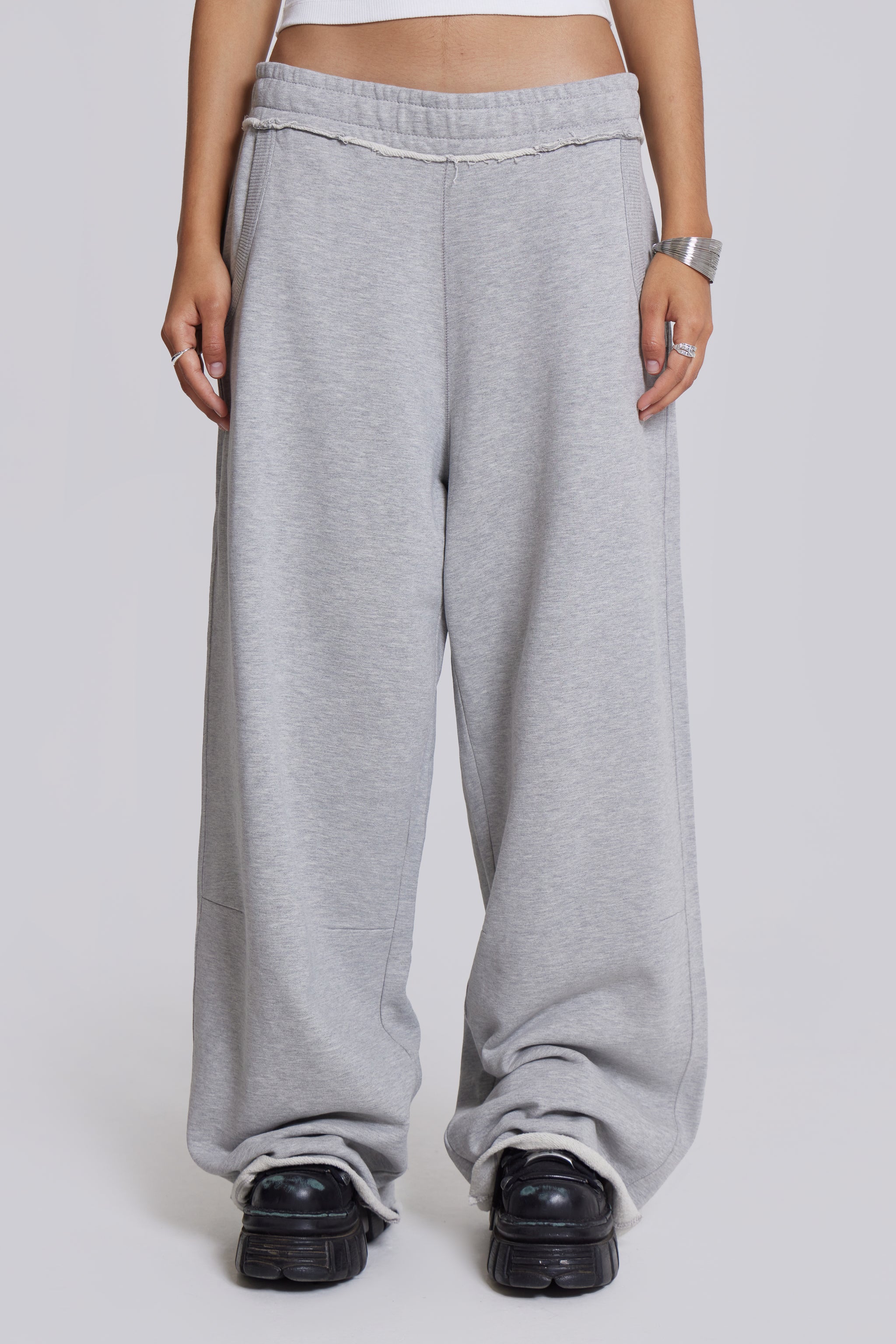 Shop Grey Marl Monster Joggers | Jaded London | Clothing