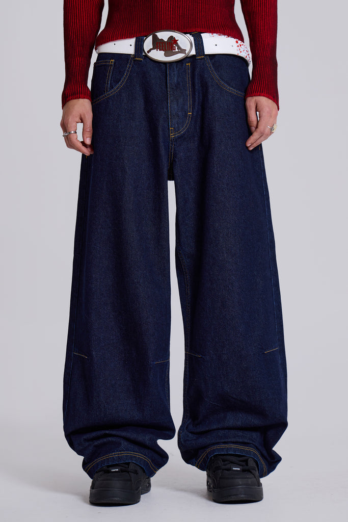 Indigo Low Rise Colossus Baggy Jeans