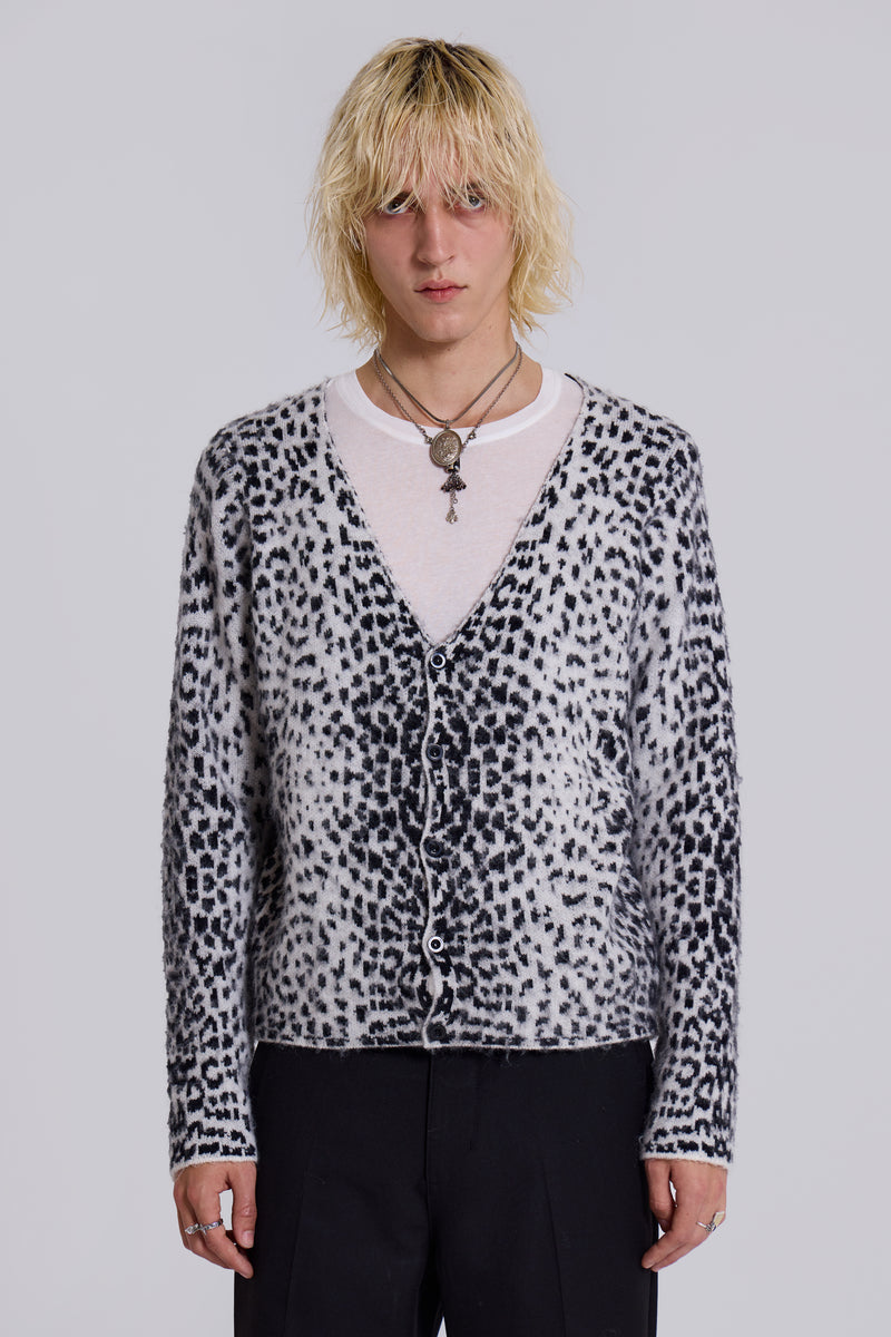 Snow Leopard Chuck Cardigan