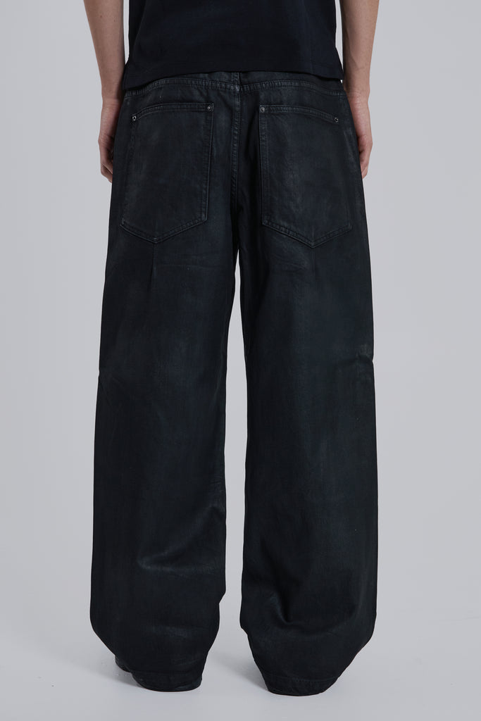 Coated Zip Colossus Jeans | Jaded London | Clothing
