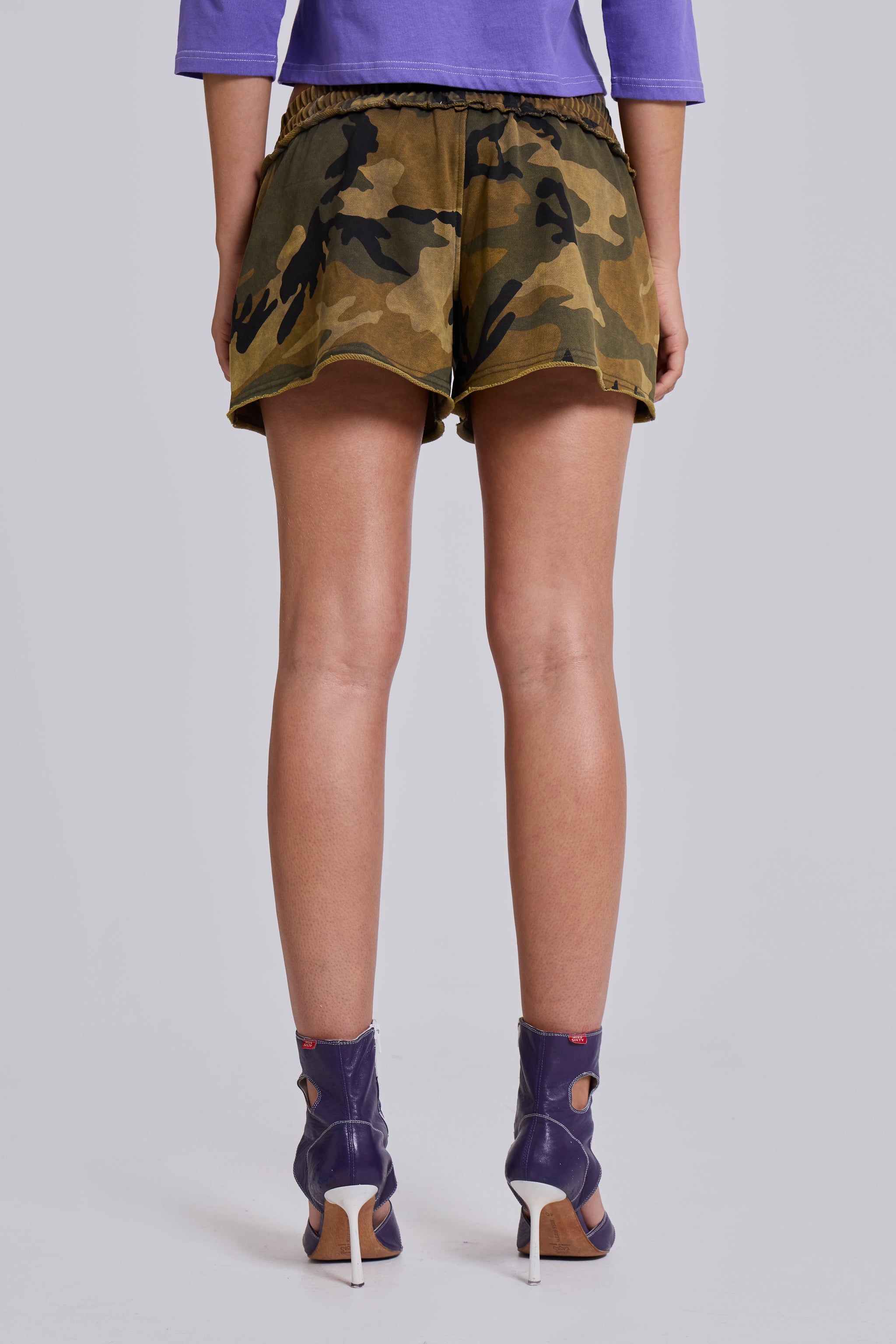 Camo Mini Jogger Shorts