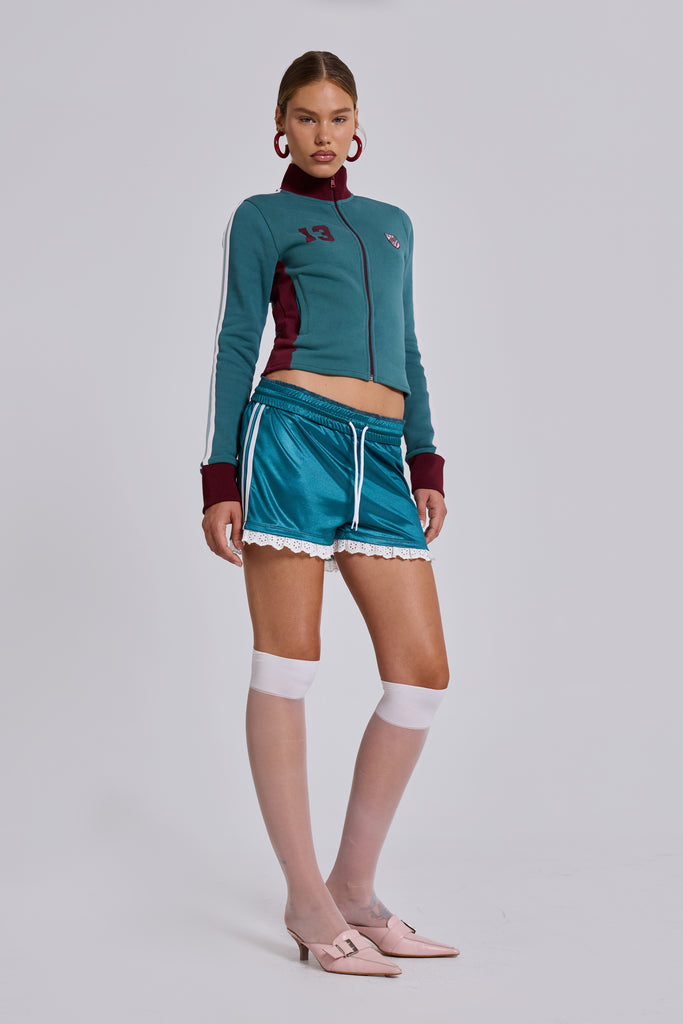 Bronwyn Broderie Football Shorts