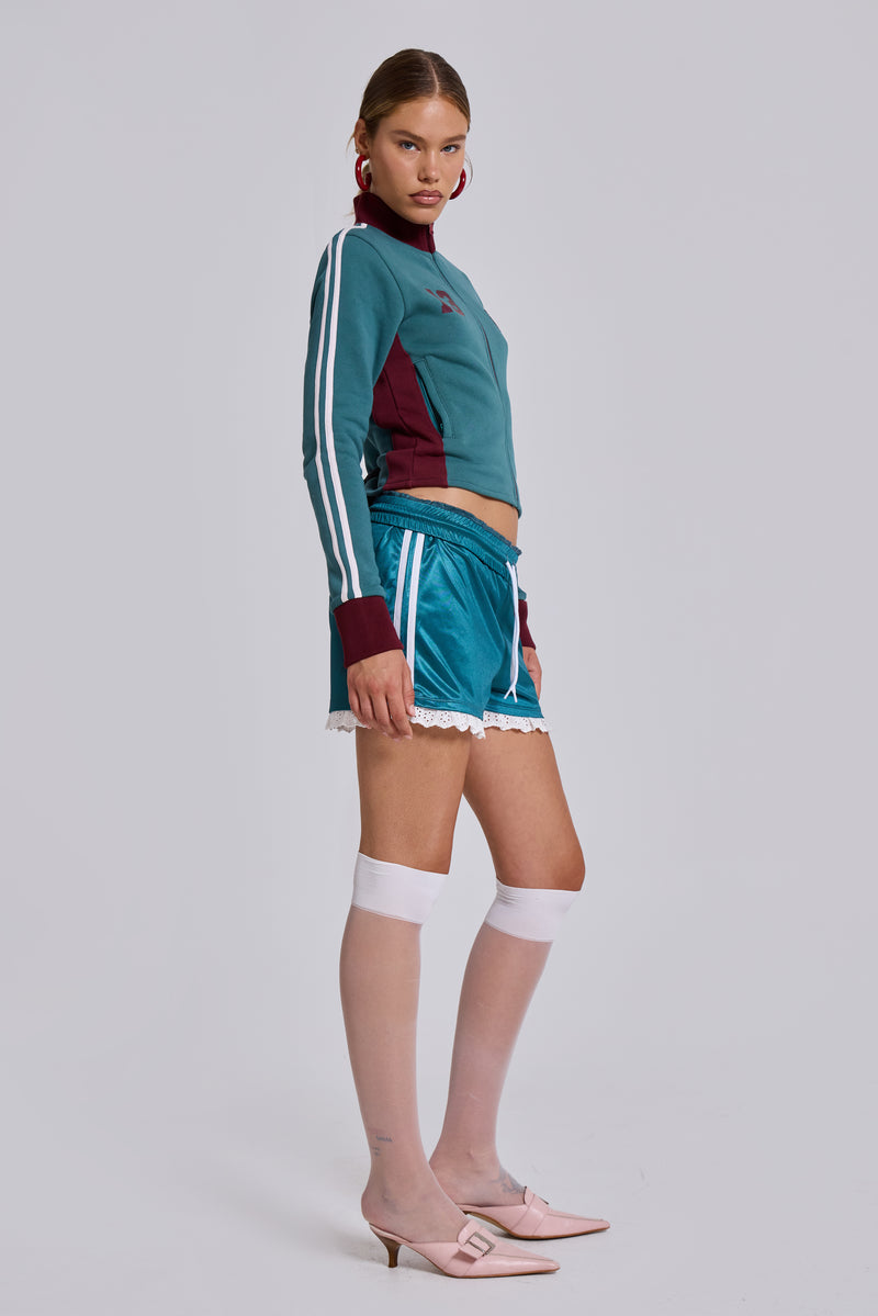 Bronwyn Broderie Football Shorts