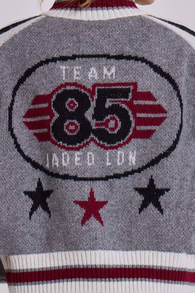 Team 85 Knitted Bomber Jacket