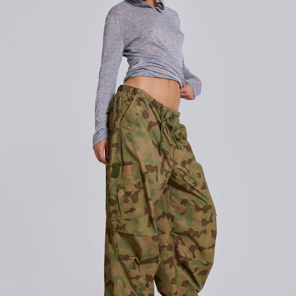 Duck Camo Parachute Pants | Jaded London | Clothing