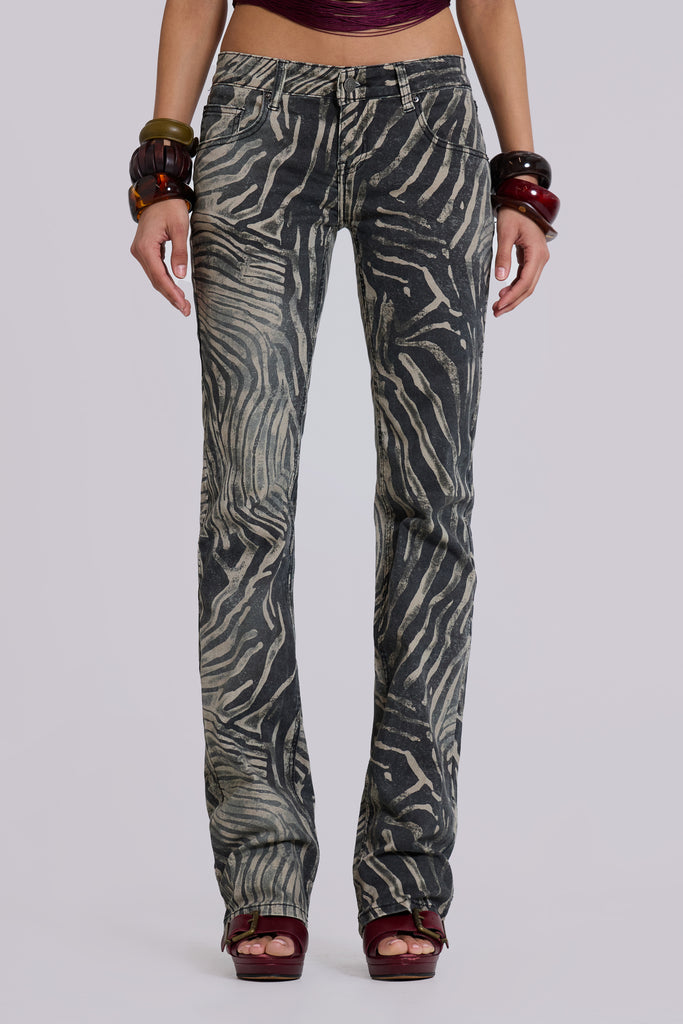 Leona Bootcut Cooper Jeans in Zebra