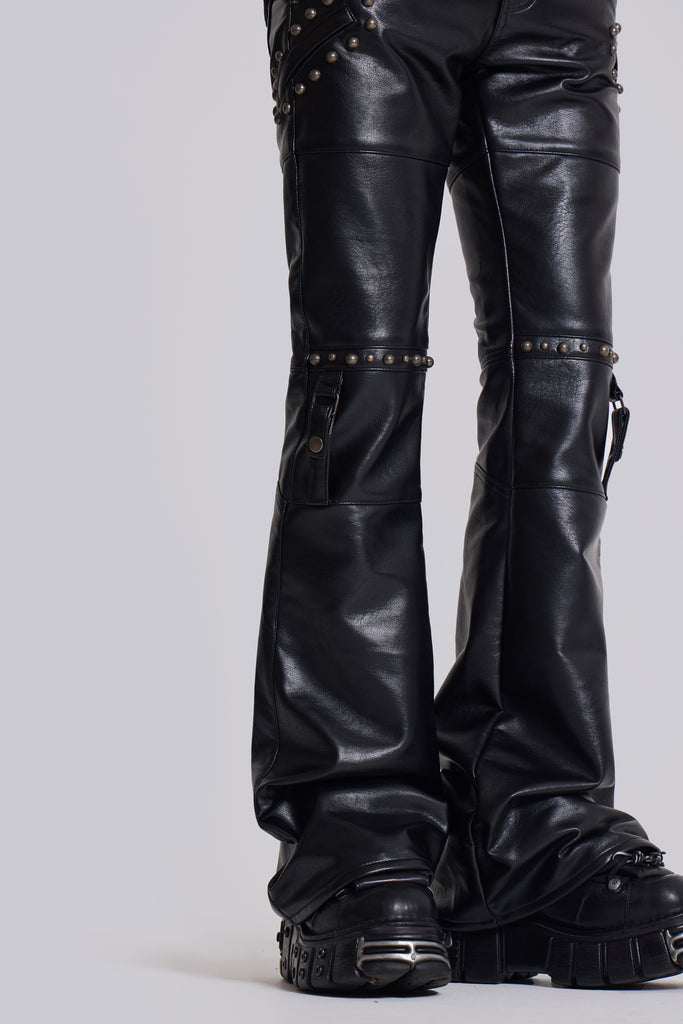 Carbon Studded Drift Bootcut Pants