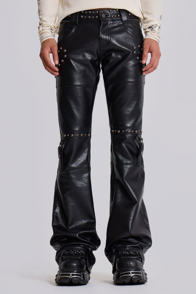 Carbon Studded Drift Bootcut Pants