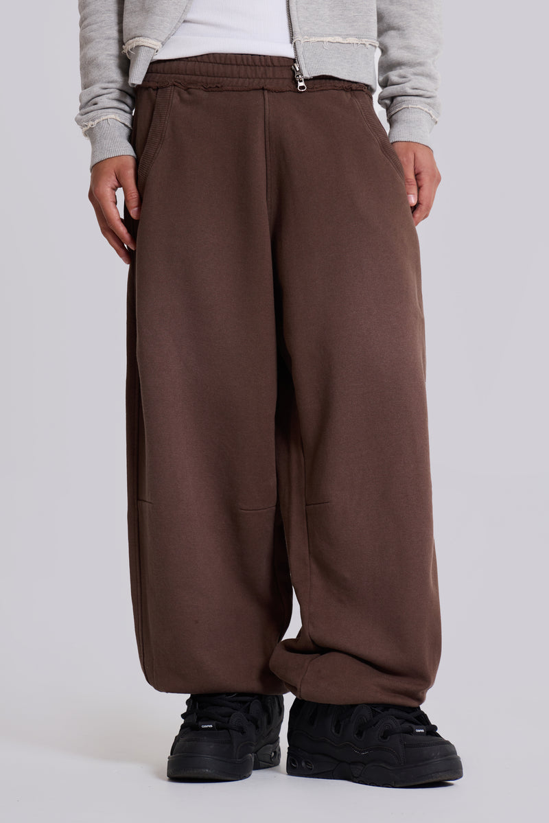 Brown Baggy Monster Joggers