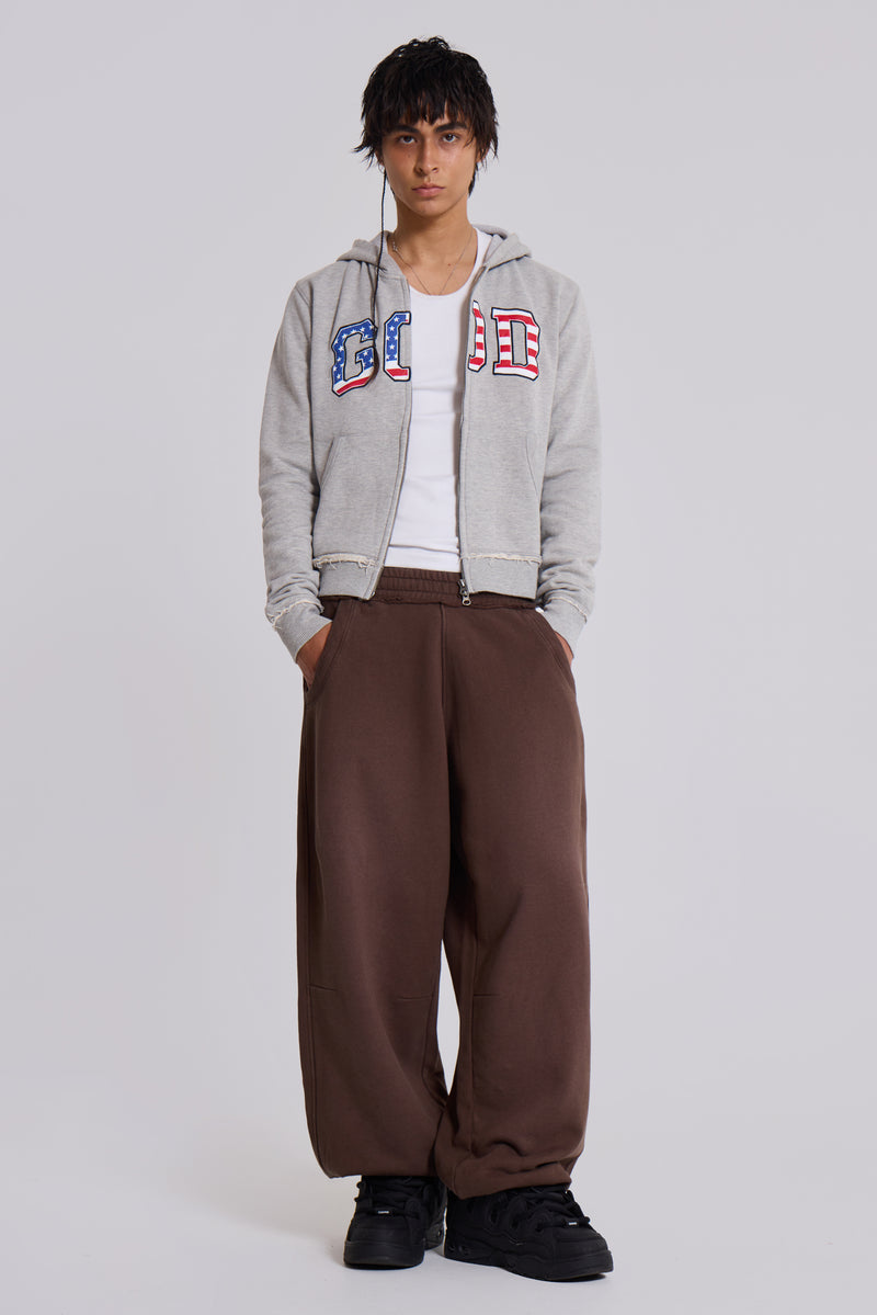 Brown Baggy Monster Joggers