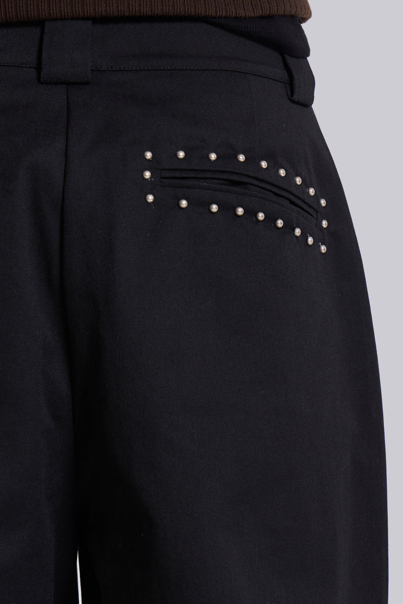 Studded Black Goliath Suit Pants