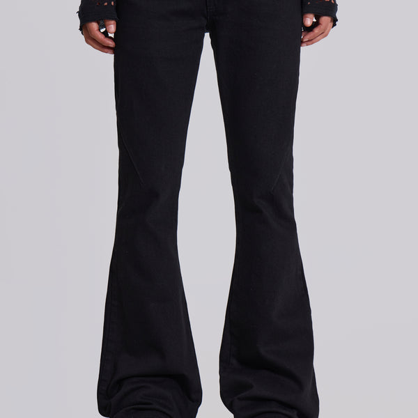 Jet Studded Drift Bootcut Jeans | Jaded London | Clothing