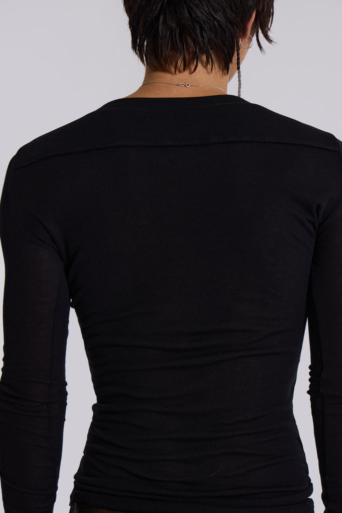 Black Haze Henley Top