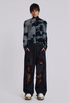 Grey Smoke Dye Lucid Knit - M / Grey