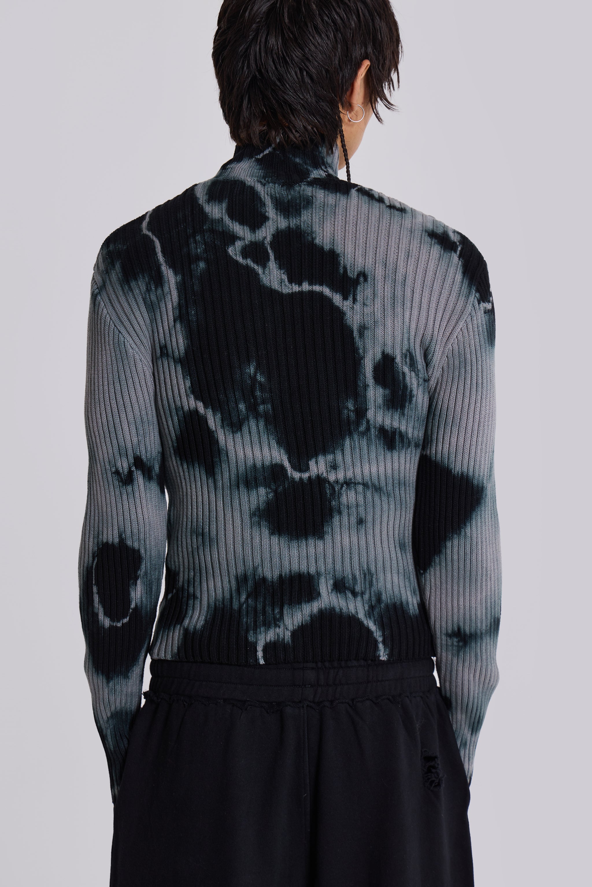 Grey Smoke Dye Lucid Knit