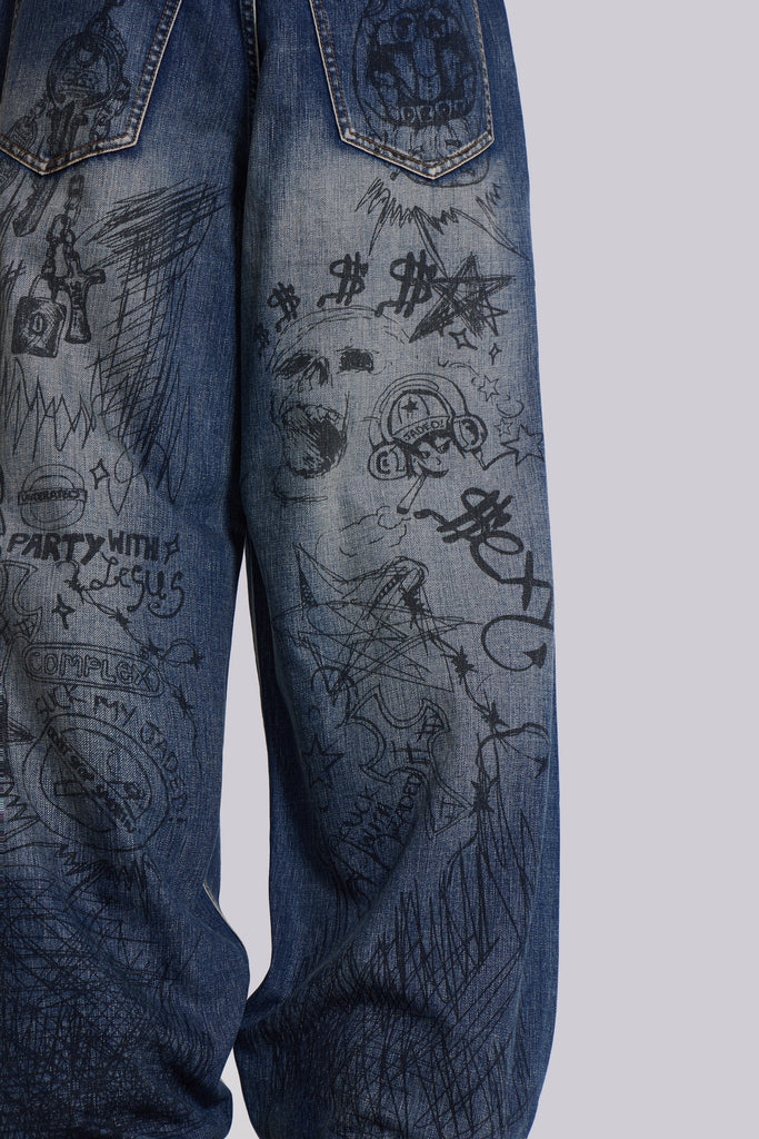 Graffiti XL Colossus Washed Jeans