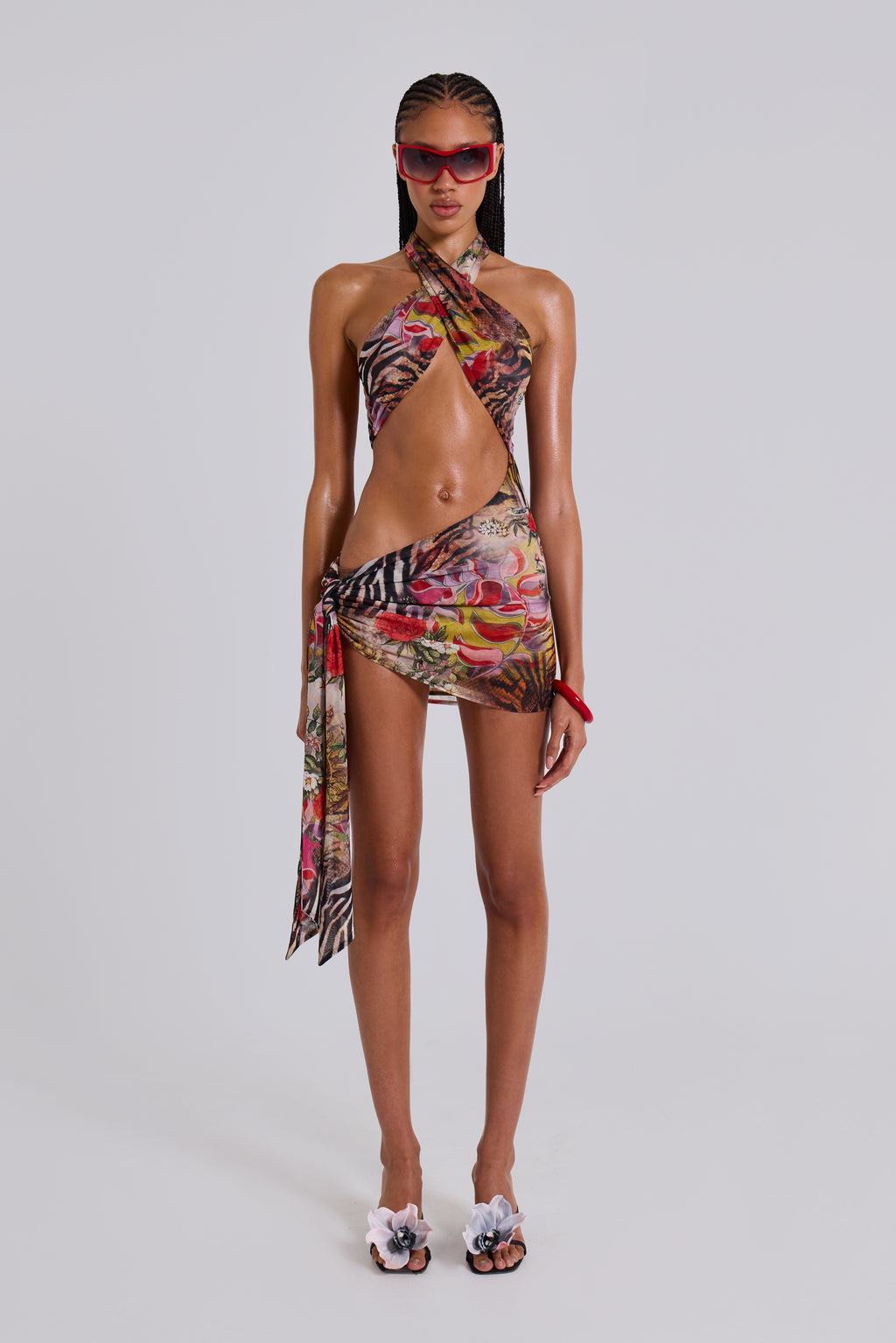Gina Asymmetric Mini Dress | Jaded London