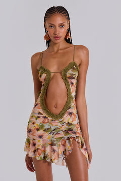 Sunrise Bloom Mini Fatale Dress - UK 4 / Multi