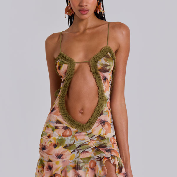 Sunrise Bloom Mini Fatale Dress | Jaded London