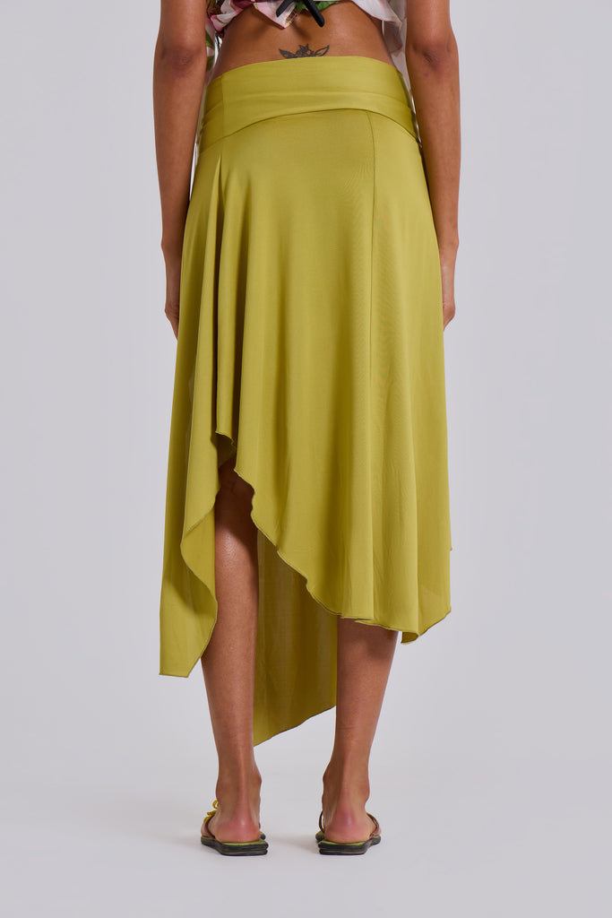 Riana Asymmetric Midi Skirt