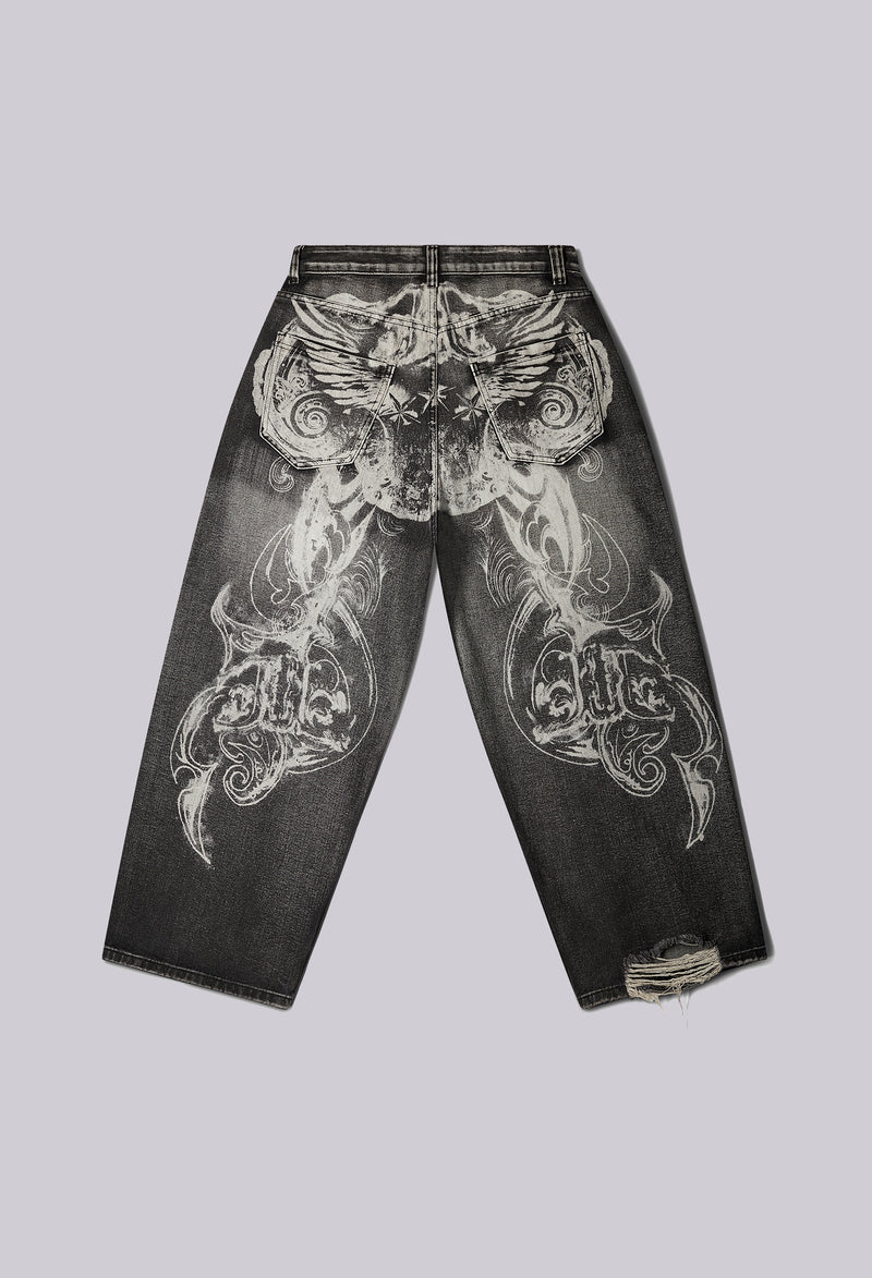 Gothic Print XL Colossus Jeans