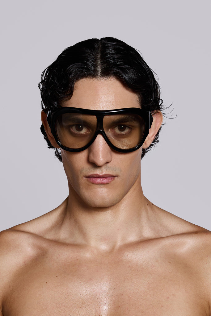 Noctra XL Stud Sunglasses in Amber