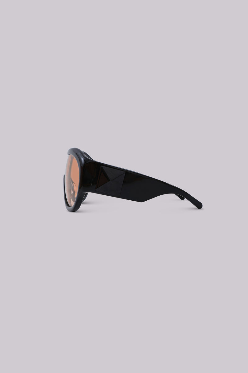 Noctra XL Stud Sunglasses in Amber