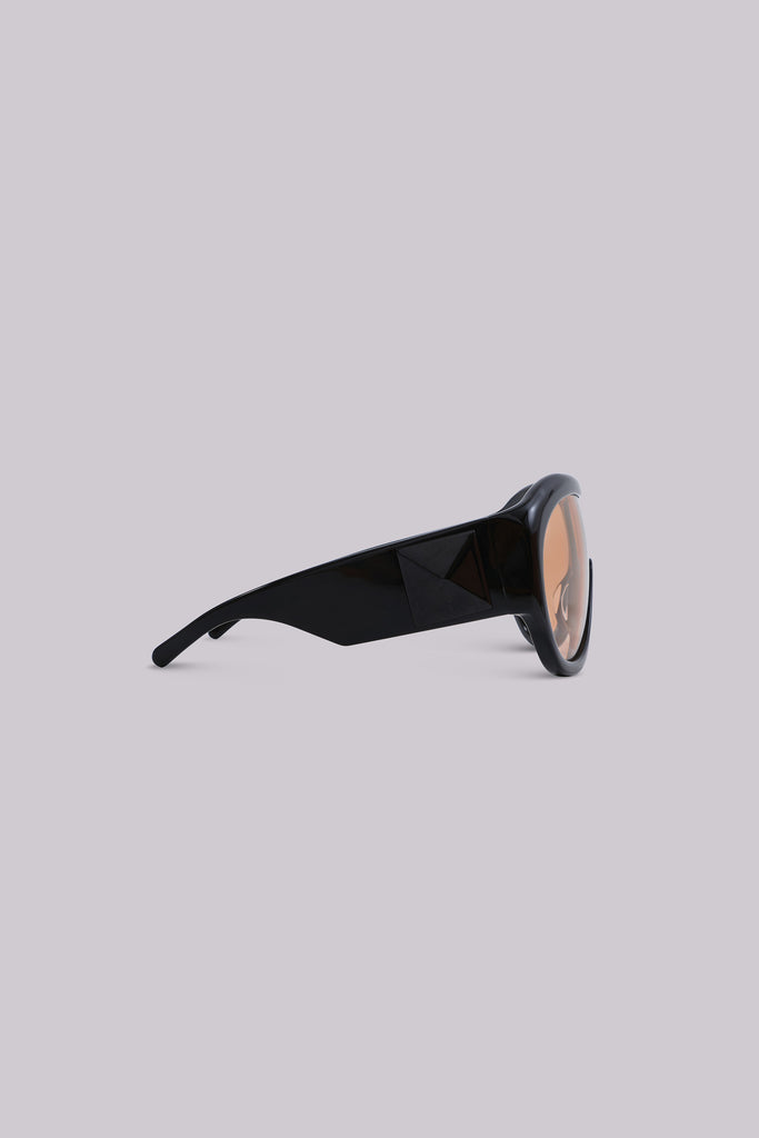 Noctra XL Stud Sunglasses in Amber
