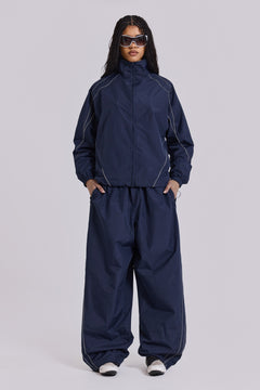 Navy Vapor Tracksuit Bottoms - XXS / Navy