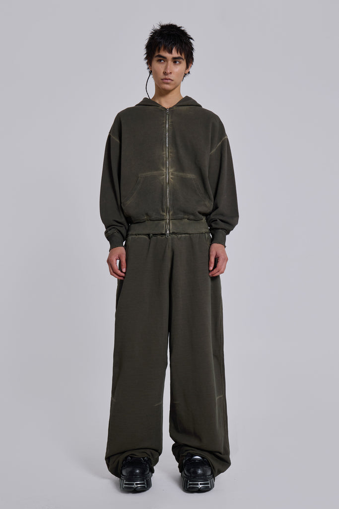 Khaki Oversized Monster Hoodie