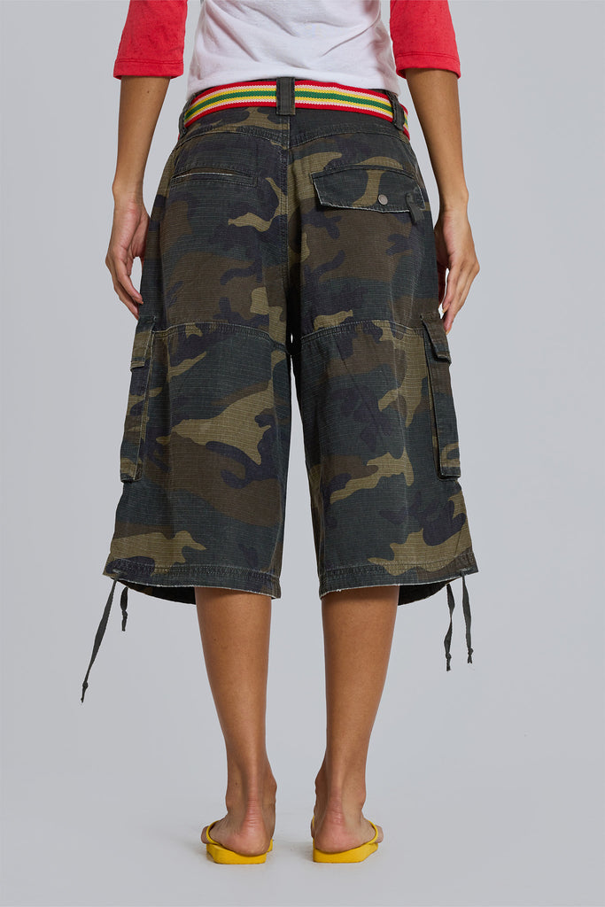 Guerilla Camo Baggy Shorts | Jaded London | Clothing