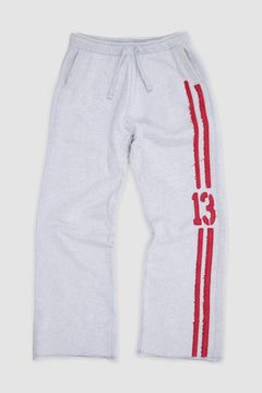 13 Stripe Straight Jogger in Grey Marl – view 1