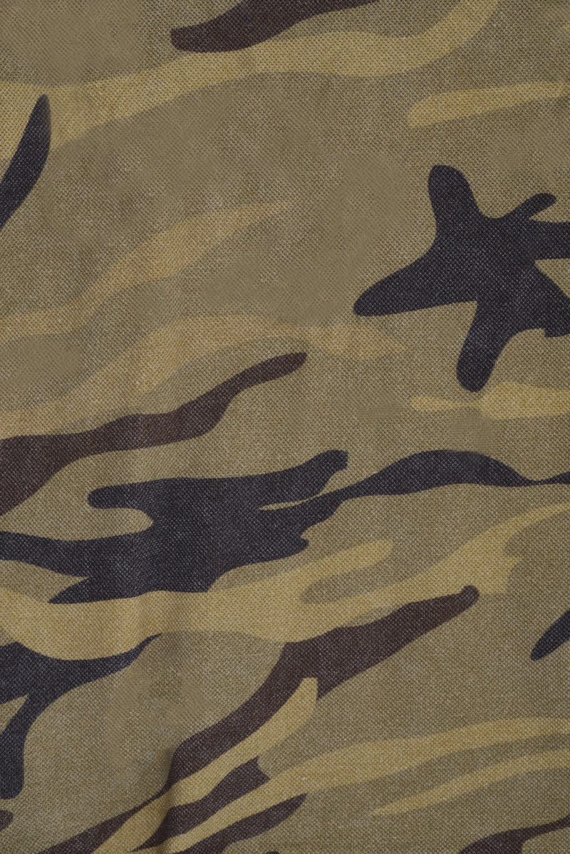 Washed Camo Polo Top – view 8