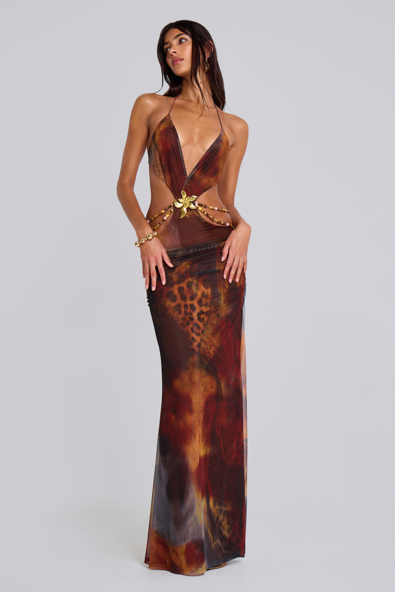 Vida in Whiskey Maxi Dress | Jaded London | Clothing Vida in Whiskey Maxi Dress | Jaded London | Clothing