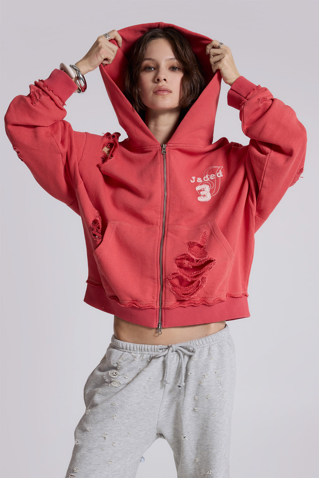 Distressed Monster Hoodie | Jaded London | Clothing