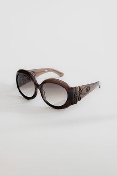 Majorette Oversized Round Sunglasses in Brown - One Size / Brown