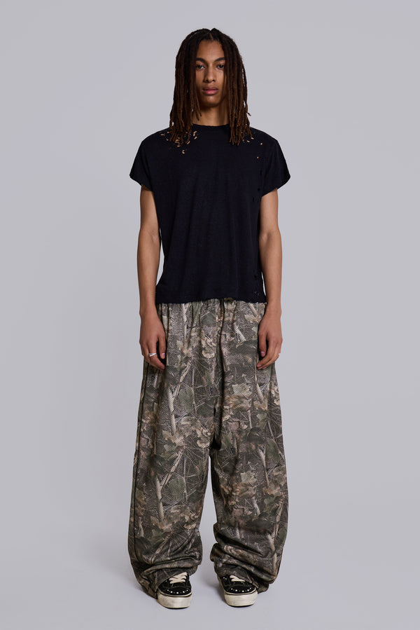 Forest Camo Mesh Vapor Tracksuit Bottoms