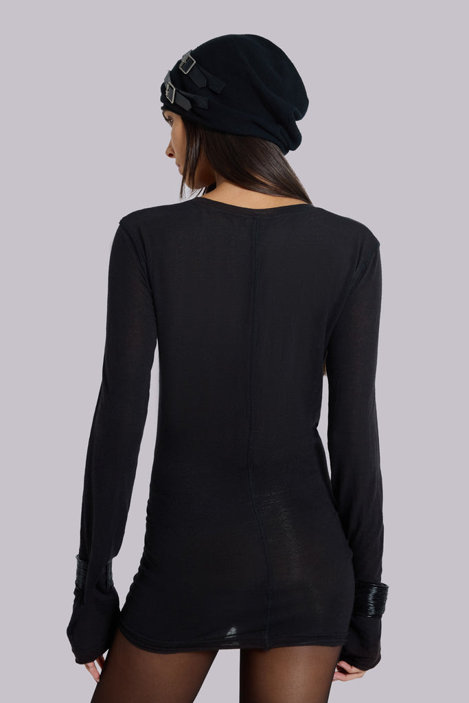 Black Mist Mini Dress | Jaded London | Clothing - S / Black Black Mist Mini Dress | Jaded London | Clothing - S / Black
