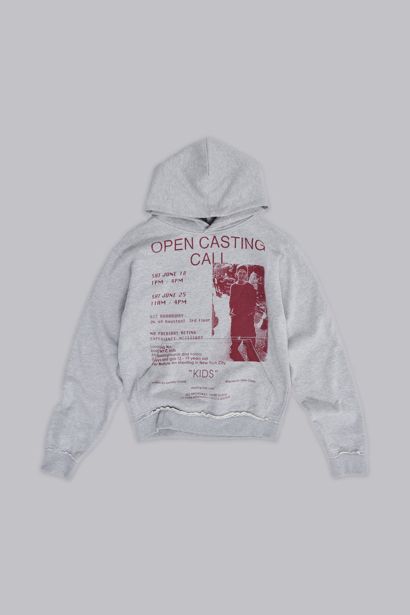 Open Casting Grey Marl Hoodie